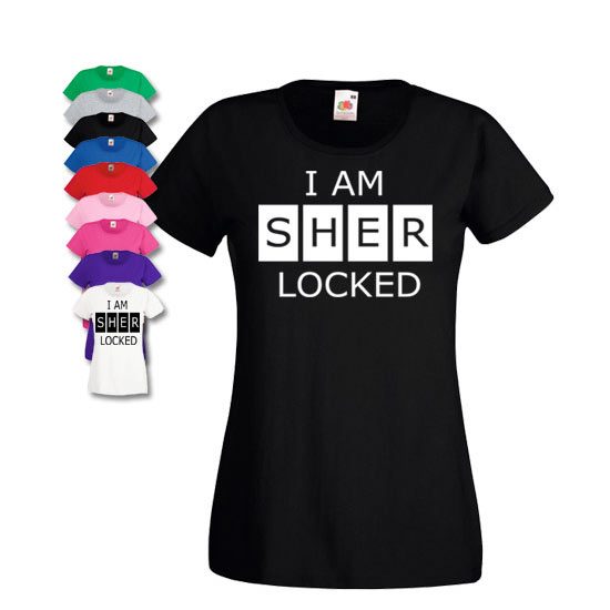 I Am Sherlocked Womens Fit T Shirt Cheap Cheerful Clothing