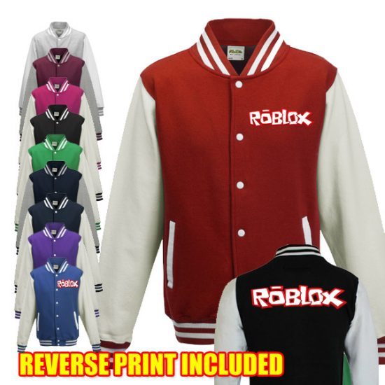 Roblox Children S Varsity Jacket 2 Colour Logo Cheap Cheerful Clothing - roblox varsity jacket